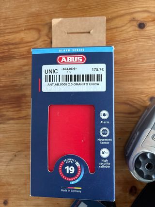 Candado Antirrobo Moto ABUS 8008 UNICA