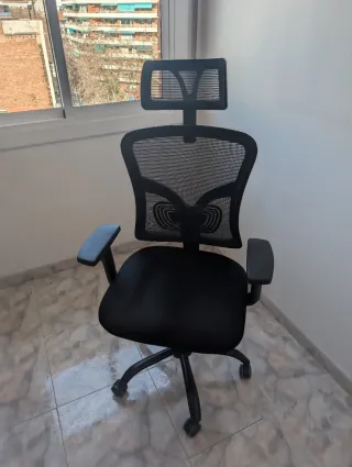 Silla de Oficina Ergonómica Negra