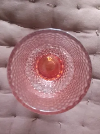 Bicchiere di vetro decorato