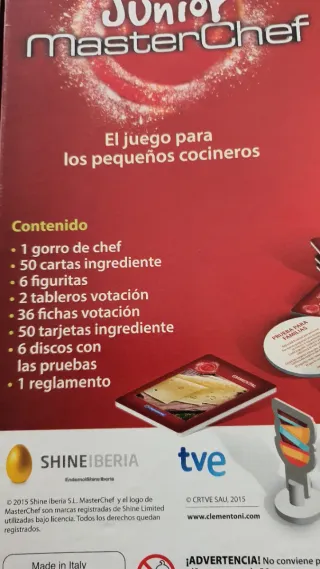 Juego MasterChef Junior Oficial Clementoni