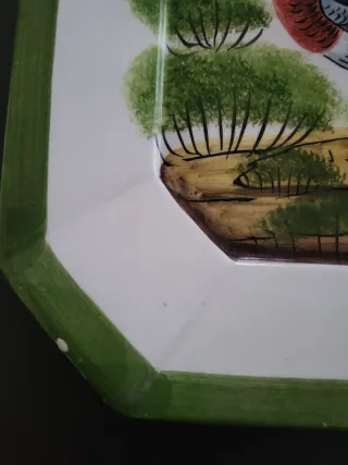 Piatto in ceramica con anatra