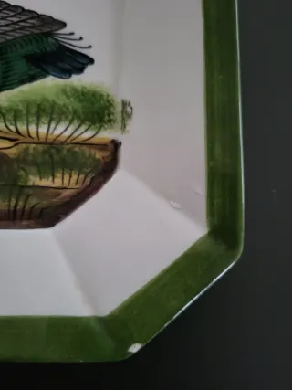 Piatto in ceramica con anatra