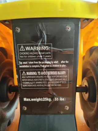 Retroexcavadora correpasillos infantil