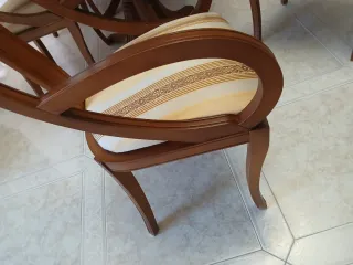 Mesa y 6 Sillas Comedor Madera