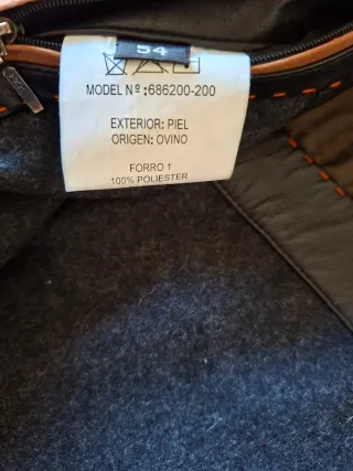 Chaquetón negro piel ovina