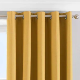 Cortinas Ocre Ojal 168x137cm (Par) Nuevas