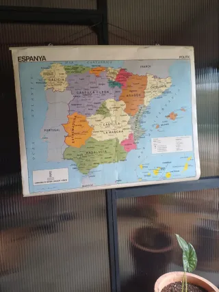 Mapa España Vintage 2 caras