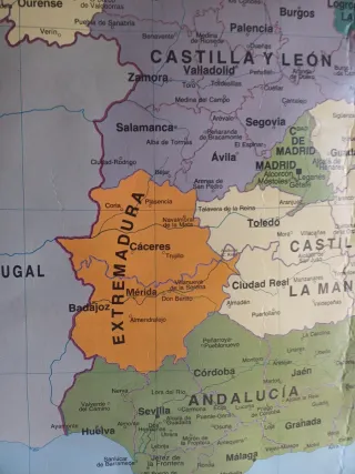 Mapa España Vintage 2 caras