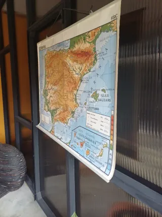 Mapa España Vintage 2 caras