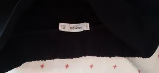 Pantalón vestir negro con detalle