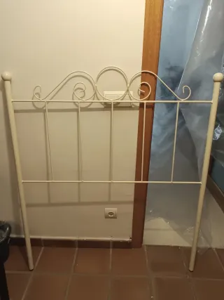 Cabecero forja blanco