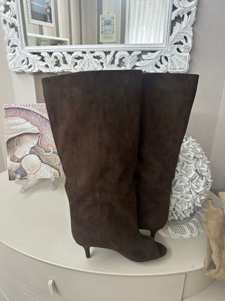 Stivali donna marrone spuntati tg 38