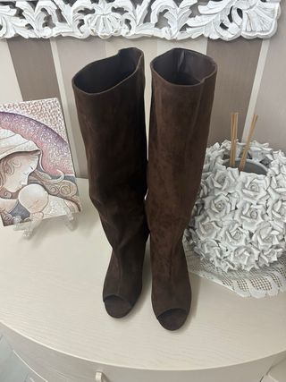 Stivali donna marrone spuntati tg 38