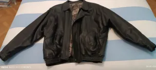 Cazadora Cuero Vintage Talla Grande