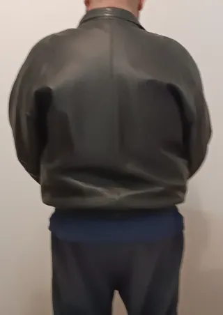 Cazadora Cuero Vintage Talla Grande