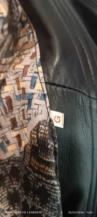 Cazadora Cuero Vintage Talla Grande