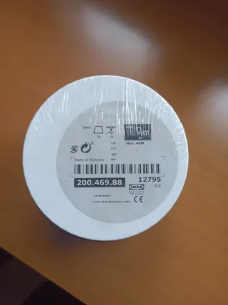 Lámpara de mesa 29 cm Ikea LAMPAN Blanca