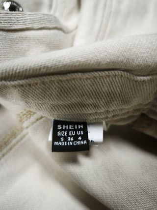 Peto tejano blanco talla S