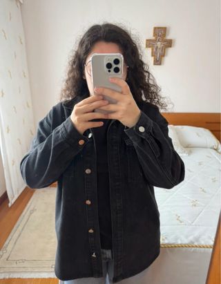 Chaqueta vaquera negra