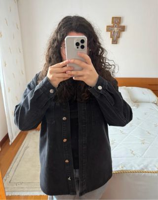 Chaqueta vaquera negra