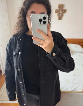 Chaqueta vaquera negra