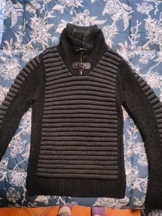 Maglione uomo pesante collo doppio