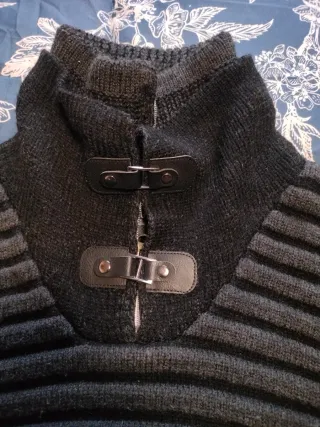 Maglione uomo pesante collo doppio