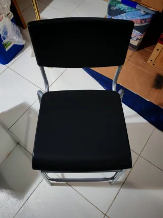 Taburete Ikea Negro y Gris