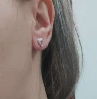 Orecchini delfino oro bianco 750