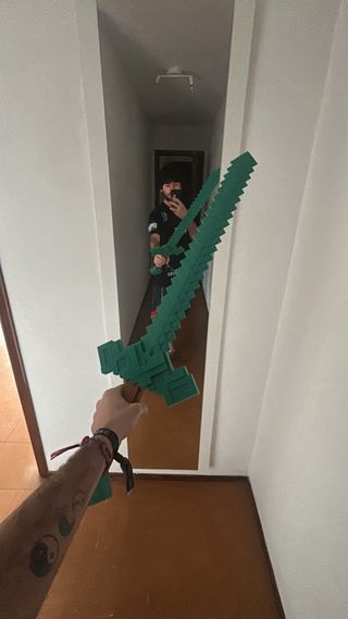 Espada Minecraft Impresa 3D