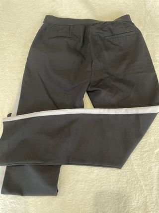 Pantalón Zara vestir negro con raya lateral