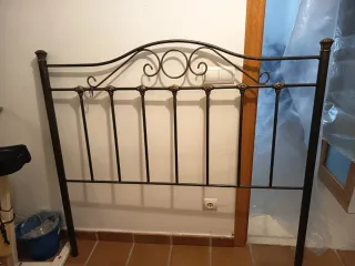 Cabecero de hierro forjado bronce