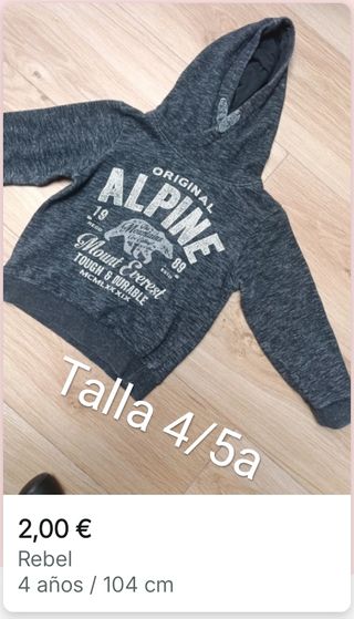 Jersey niño Talla 4/6 años