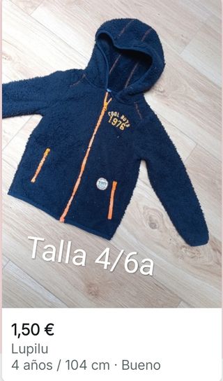 Jersey niño Talla 4/6 años