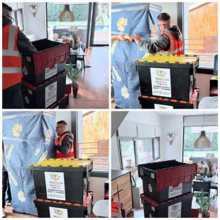 Caja para mudanza en Barcelona