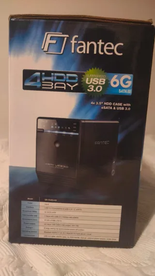 Docking Station Fantec 4 Bahías USB 3.0