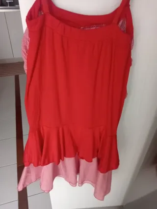 Mini abito rosso sartoriale