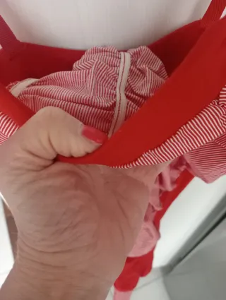 Mini abito rosso sartoriale