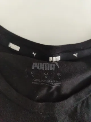 Camiseta Puma Talla L Negra