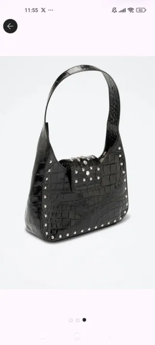 Bolso Moschino Couture Negro Tachuelas