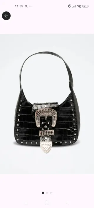 Bolso Moschino Couture Negro Tachuelas