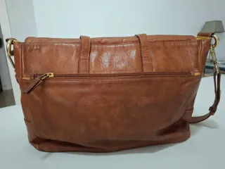 Bolso de piel marrón Lupo