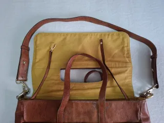 Bolso de piel marrón Lupo