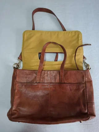 Bolso de piel marrón Lupo