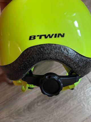 Casco Bici Bebé Btwin 500 Amarillo
