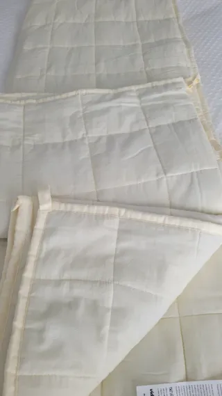 Manta con peso Crema 150x200cm