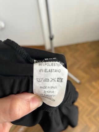 Pantalón Palazzo Negro Talla Grande