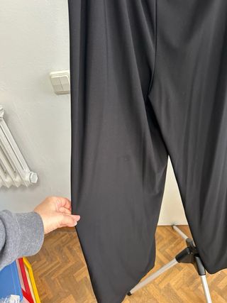 Pantalón Palazzo Negro Talla Grande