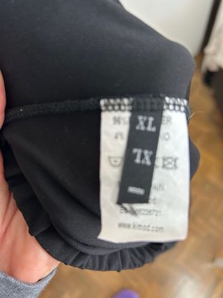 Pantalón Palazzo Negro Talla Grande