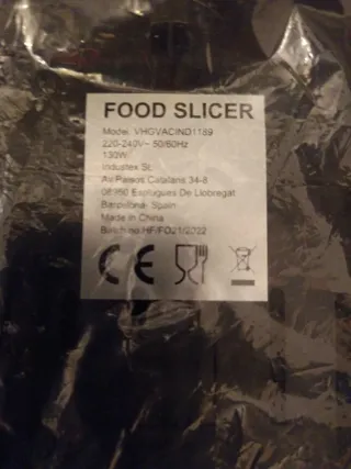 Cortadora de fiambre eléctrica